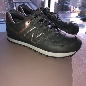 New Balance Womens 574 Grey Rose